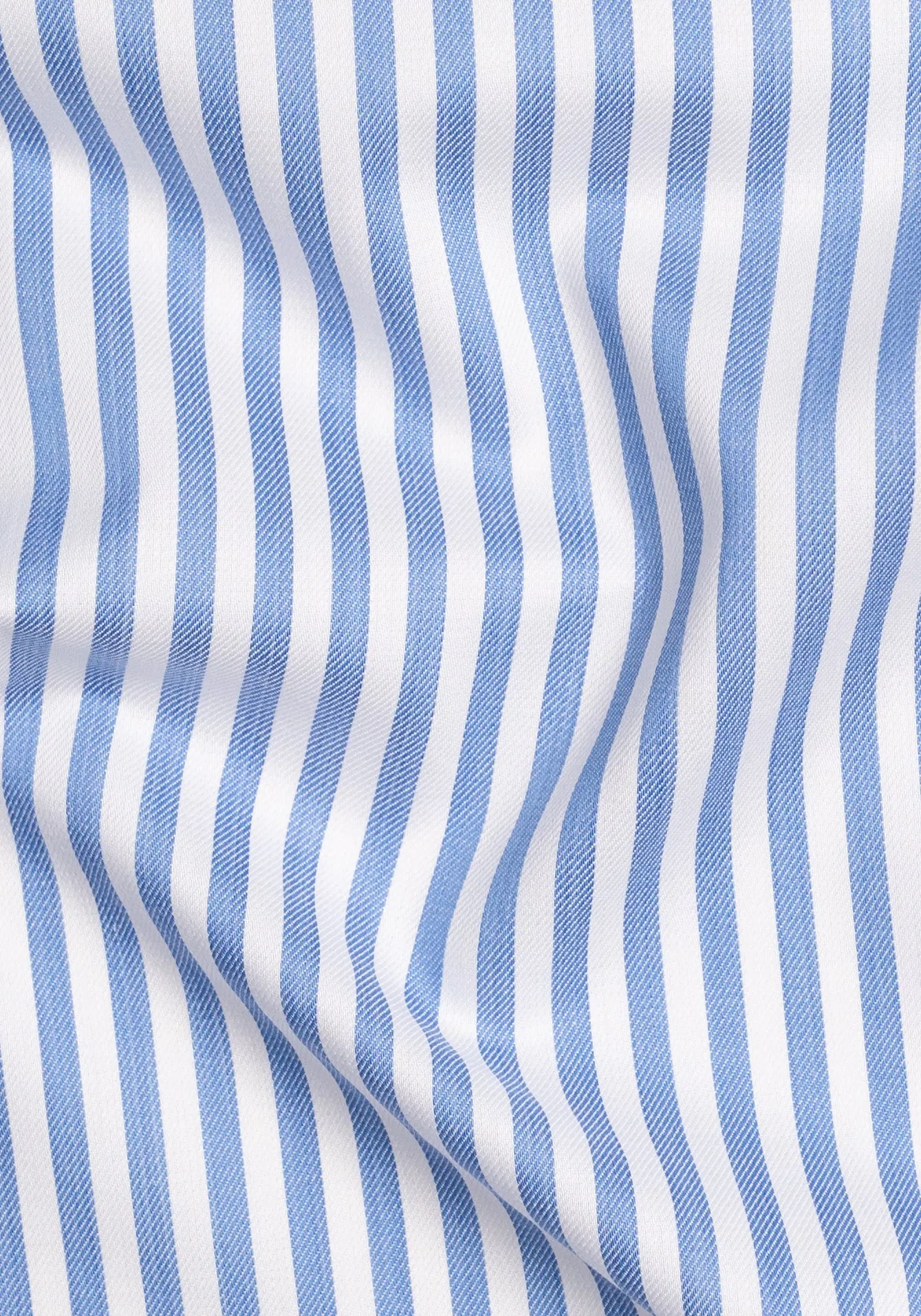 Sky Blue Bengal Twill Stripes Pima Cotton - Wrinkle Resistant sold by Brisk Shirts product image thumbnail 3