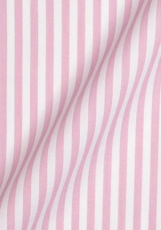 Pink Bengal Twill Stripes Pima Cotton - Wrinkle Resistant sold by Brisk Shirts