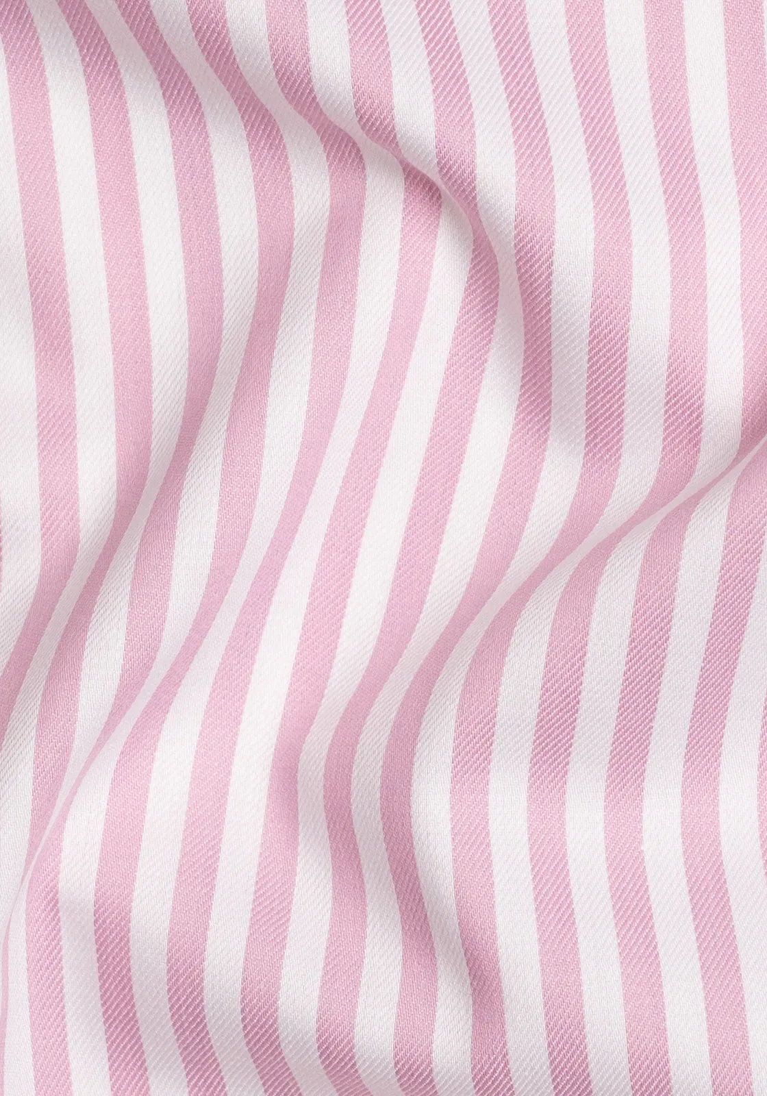 Pink Bengal Twill Stripes Pima Cotton - Wrinkle Resistant sold by Brisk Shirts product image thumbnail 3