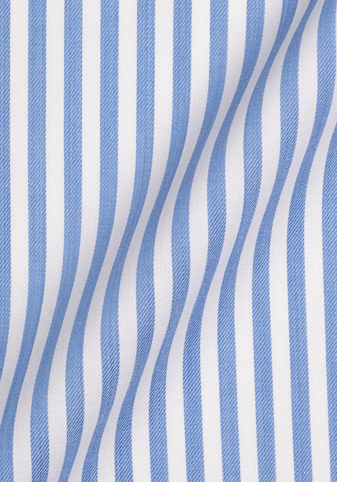 Sky Blue Bengal Twill Stripes Pima Cotton Shirt - White Cutaway Extreme Collar & French Cuffs sold by Brisk Shirts product image thumbnail 4