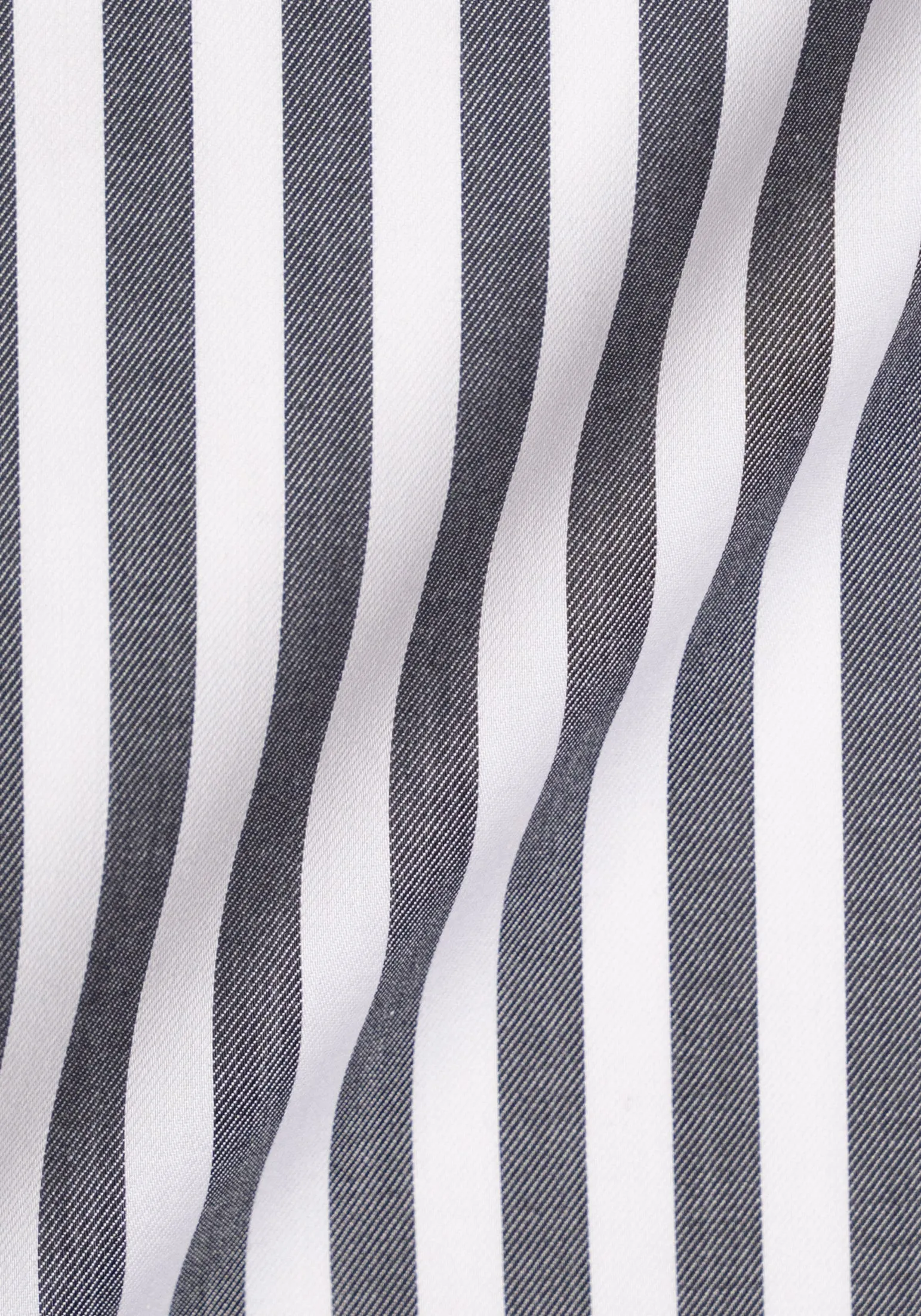 Charcoal Twill Bold Stripes Pima Cotton - Wrinkle Resistant sold by Brisk Shirts