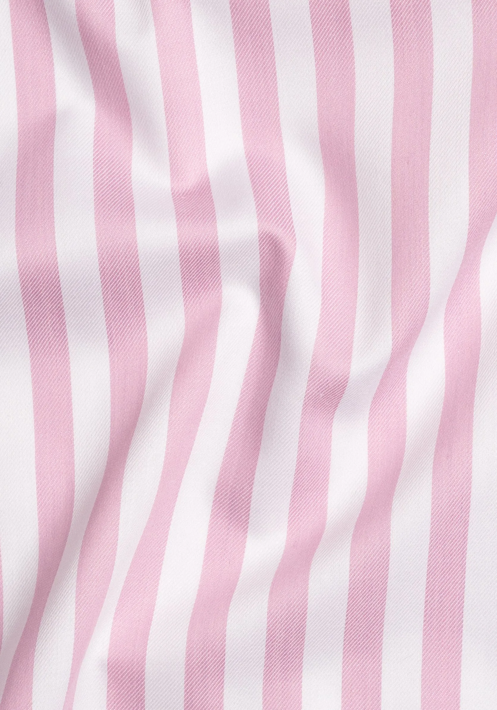 Pink Bold Twill Stripes Pima Cotton - Wrinkle Resistant sold by Brisk Shirts product image thumbnail 3