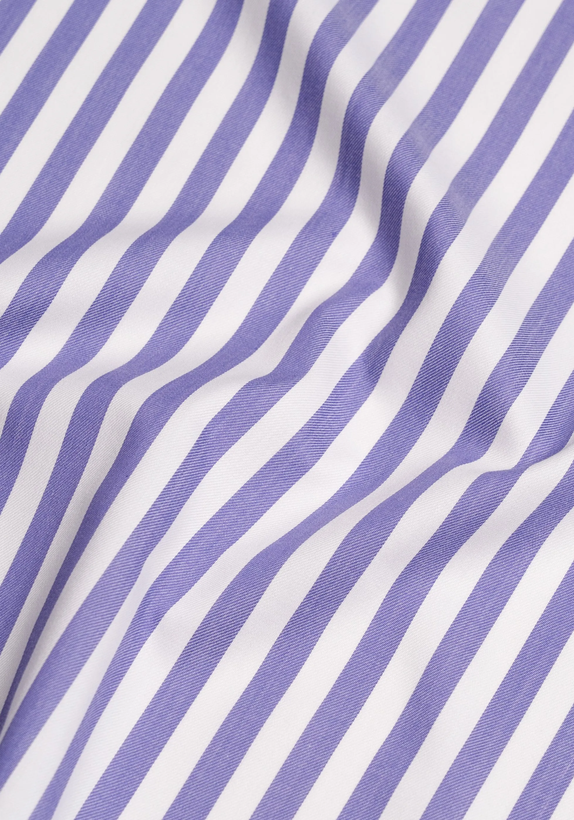 Purple Bold Twill Stripes Pima Cotton- Wrinkle Resistant sold by Brisk Shirts product image thumbnail 2