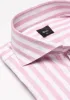 Pink Bold Twill Stripes Pima Cotton Shirt sold by Brisk Shirts