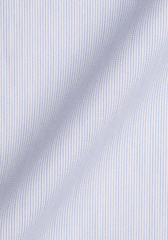Soft Blue Pinstripes Pima Cotton - Wrinkle Resistant sold by Brisk Shirts