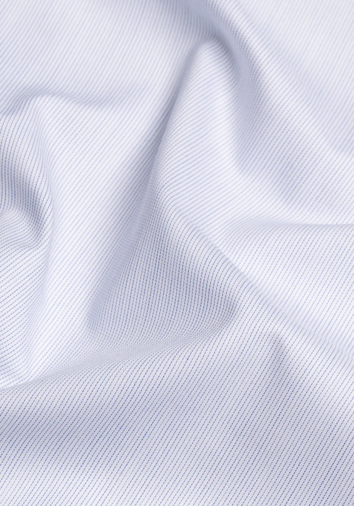 Soft Blue Pinstripes Pima Cotton - Wrinkle Resistant sold by Brisk Shirts product image thumbnail 2