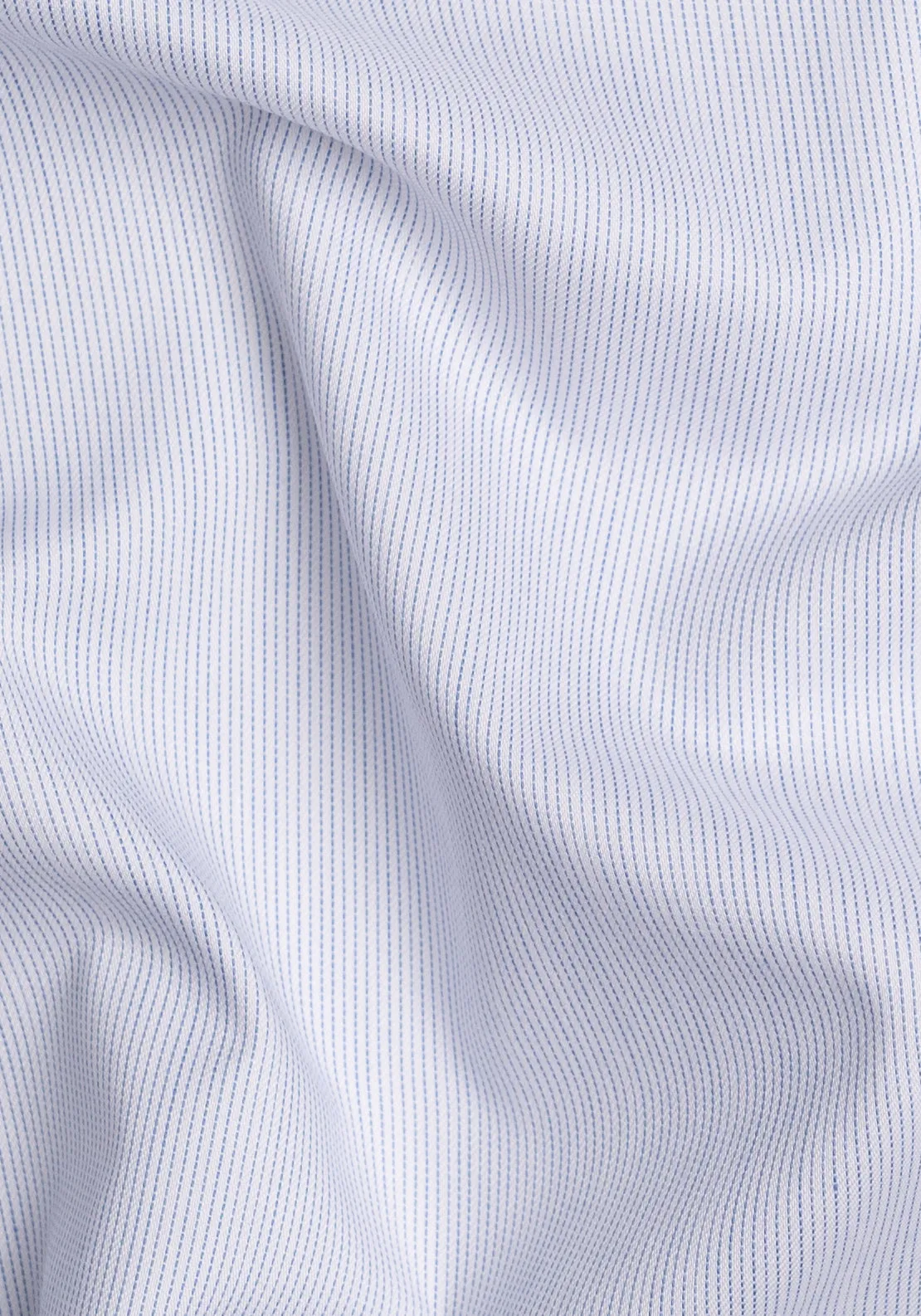 Soft Blue Pinstripes Pima Cotton - Wrinkle Resistant sold by Brisk Shirts product image thumbnail 3