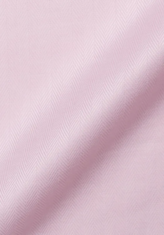 Egyptian Pink Herringbone - Wrinkle Resistant made by Brisk Shirts