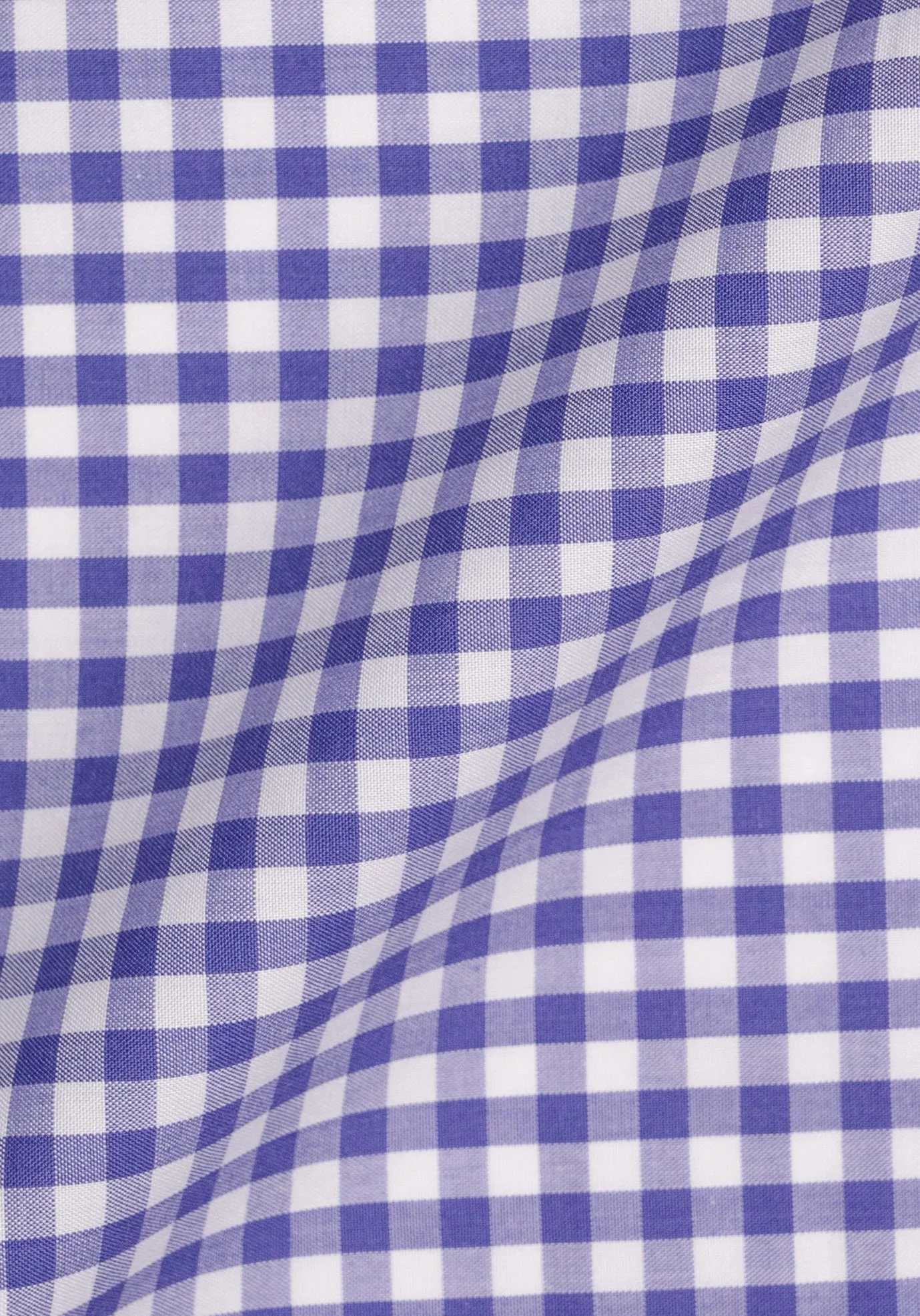 Purple Gingham Crisp Pima Cotton Shirt - White Classic Golden Pin Collar & French Cuffs sold by Brisk Shirts product image thumbnail 4