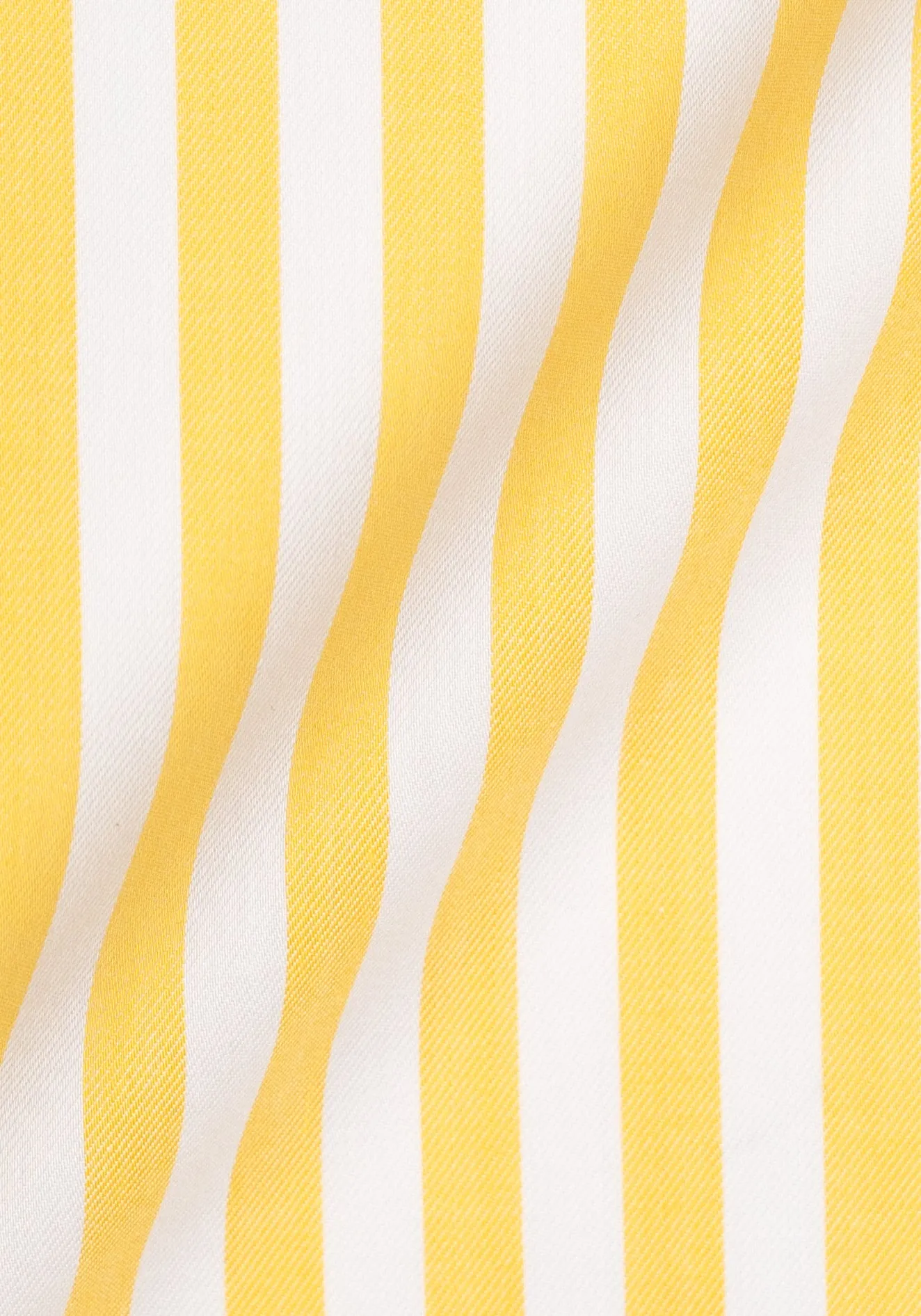 Yellow Bold Twill Stripes Pima Cotton Shirt - White Classic Golden Pin Collar & French Cuffs sold by Brisk Shirts product image thumbnail 4