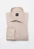 Tan Cotton-Linen Shirt - Cutaway Classic Collar sold by Brisk Shirts