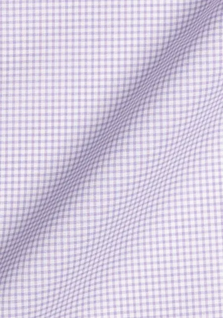 Fine Lavender Mini Gingham Stretch Shirt - Wrinkle Resistant sold by Brisk Shirts product image thumbnail 4