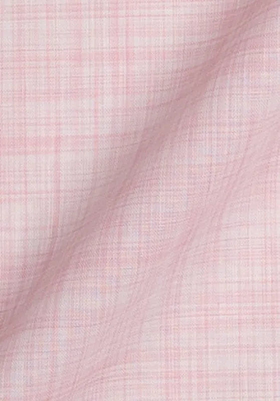 Soft Slubby Pink Cotton Linen sold by Brisk Shirts