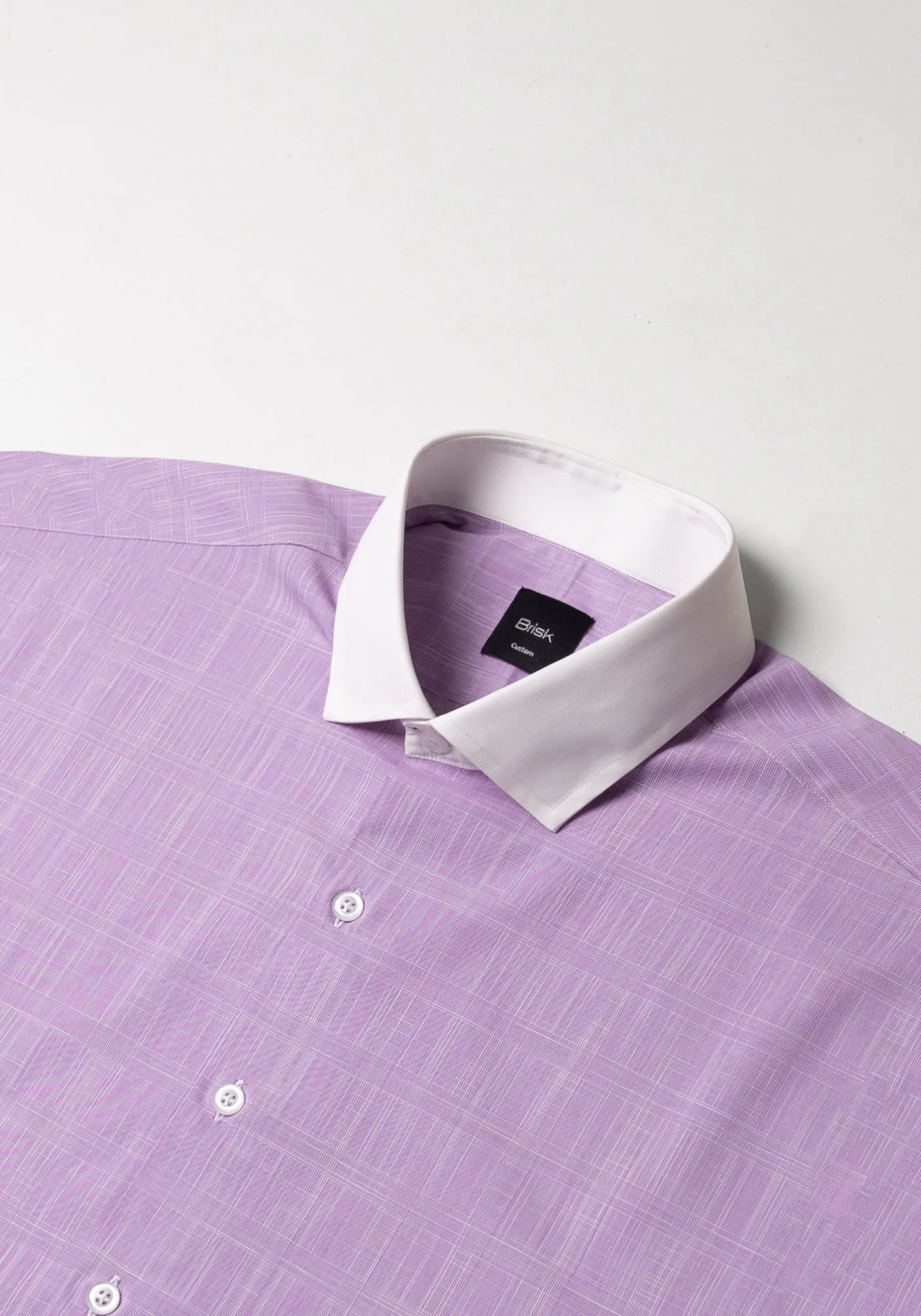 Purple Graphical Dobby Shirt sold by Brisk Shirts product image thumbnail 3