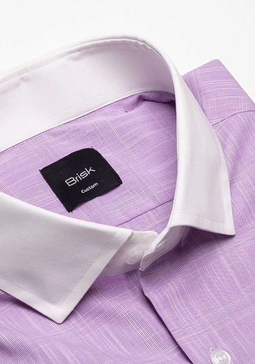 Purple Graphical Dobby Shirt sold by Brisk Shirts product image thumbnail 2