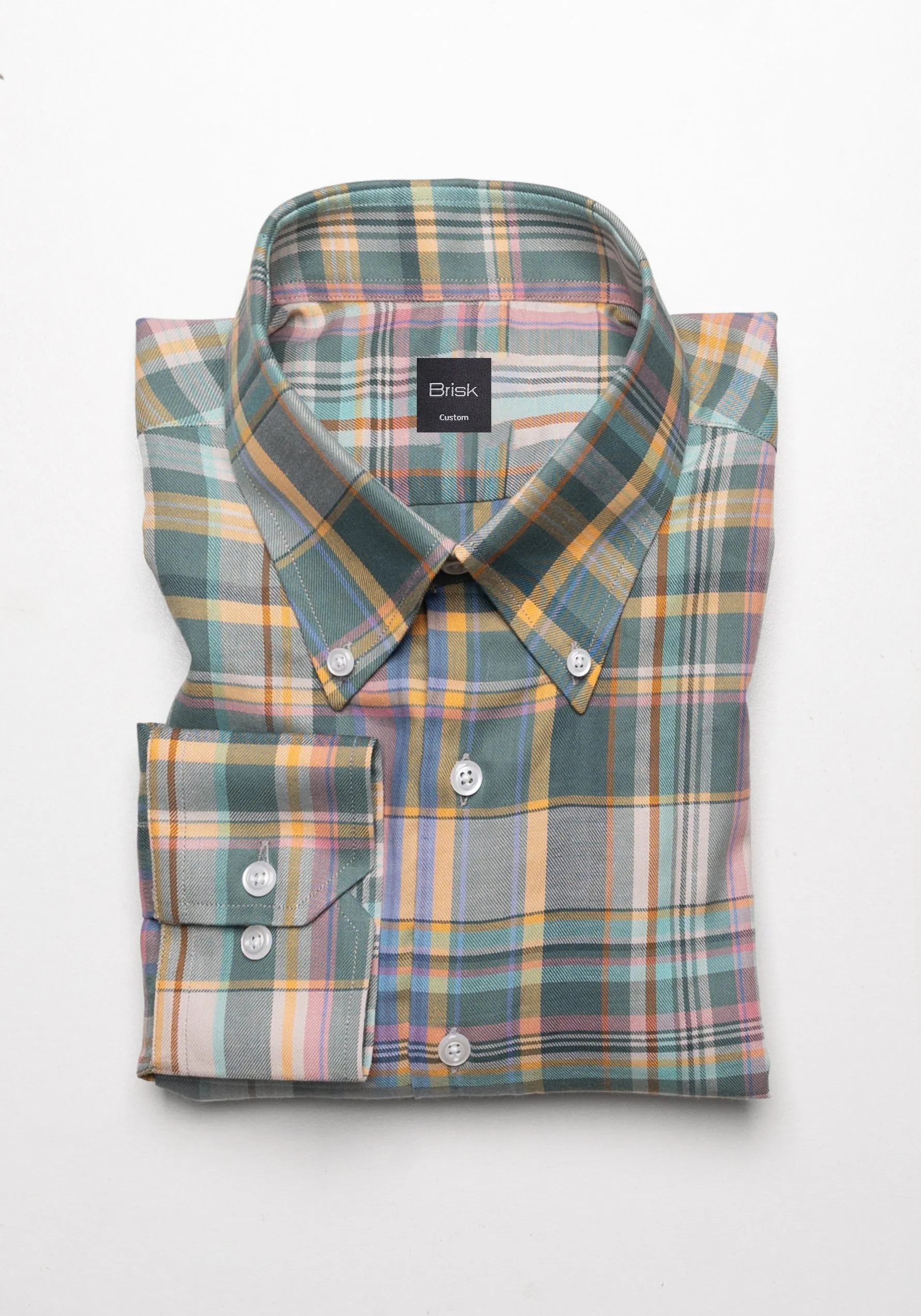Soft Multi Color Madras Twill Shirt sold by Brisk Shirts