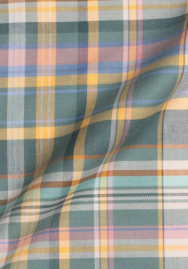 Soft Multi Color Madras Twill Shirt sold by Brisk Shirts product image thumbnail 4