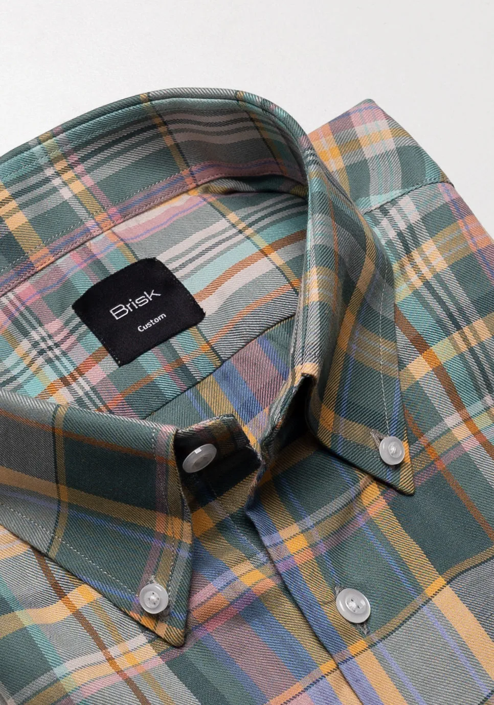 Soft Multi Color Madras Twill Shirt sold by Brisk Shirts product image thumbnail 2
