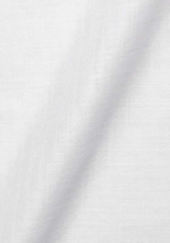 White Ultra Lightweight Summer Cotton Linen - Sheer sold by Brisk Shirts