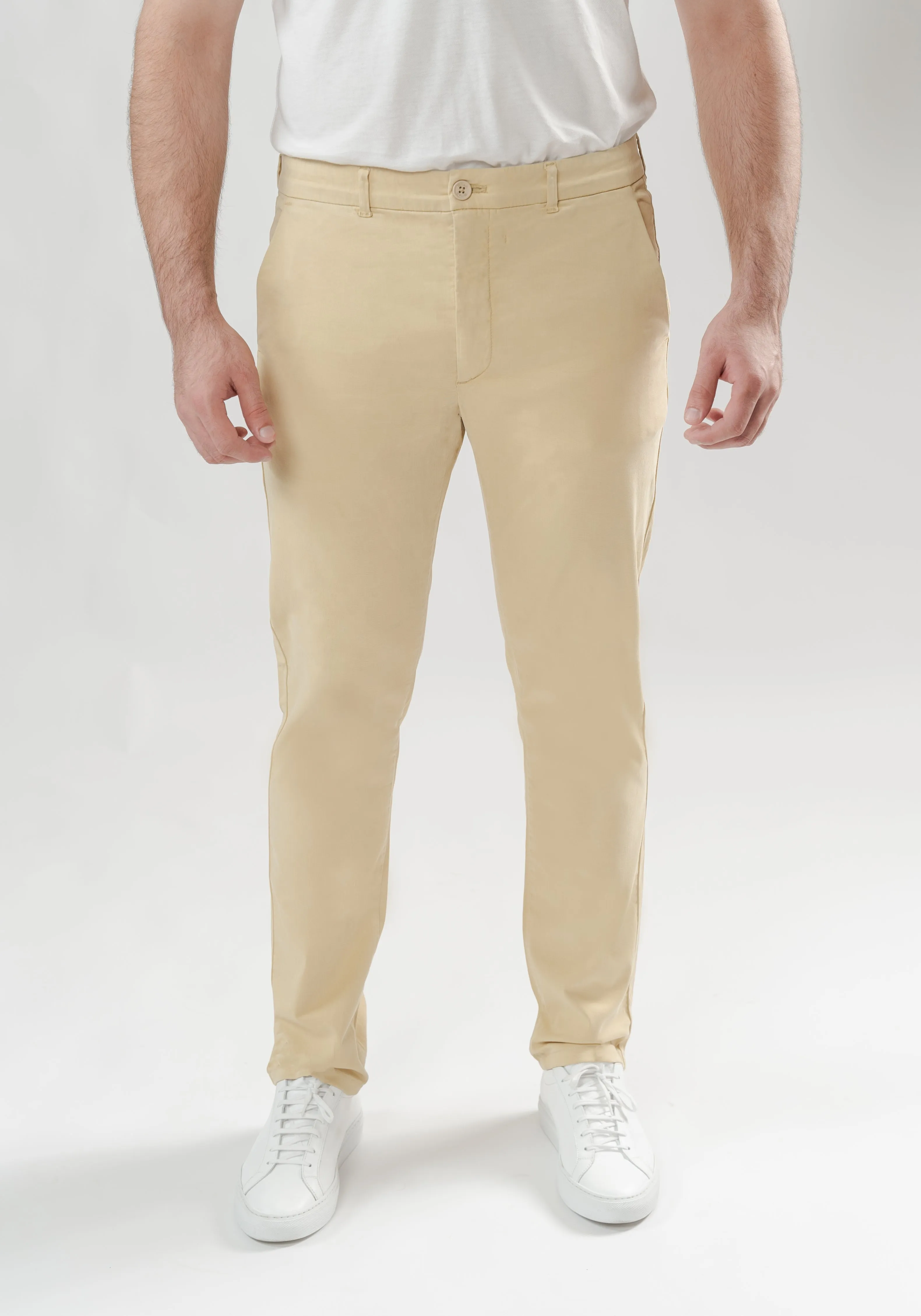 Khaki Ultraflex Slim Chino sold by Brisk Shirts product image thumbnail 3