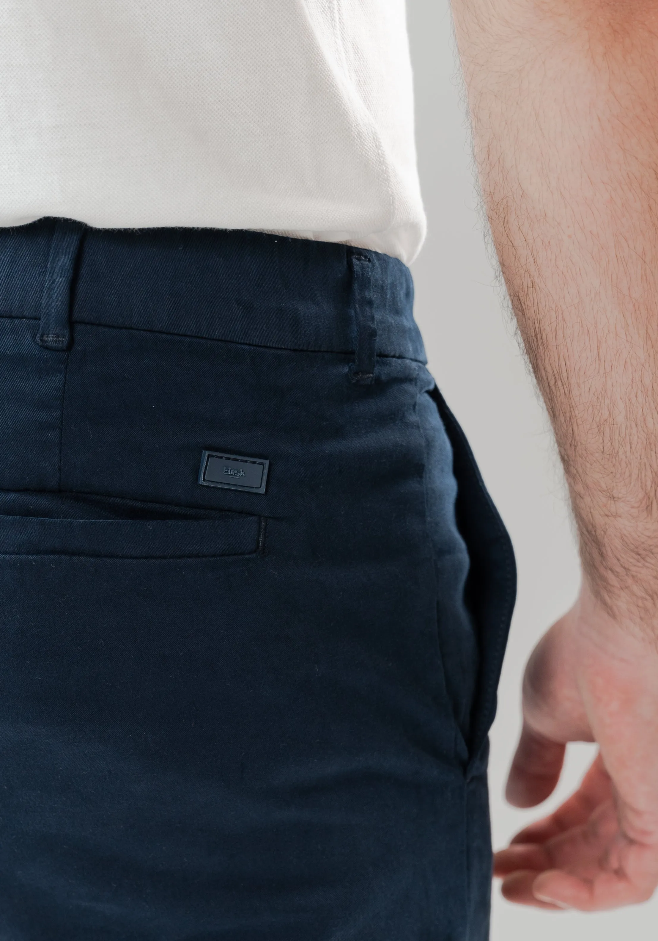 Navy Blue Ultraflex Slim Chino sold by Brisk Shirts product image thumbnail 4