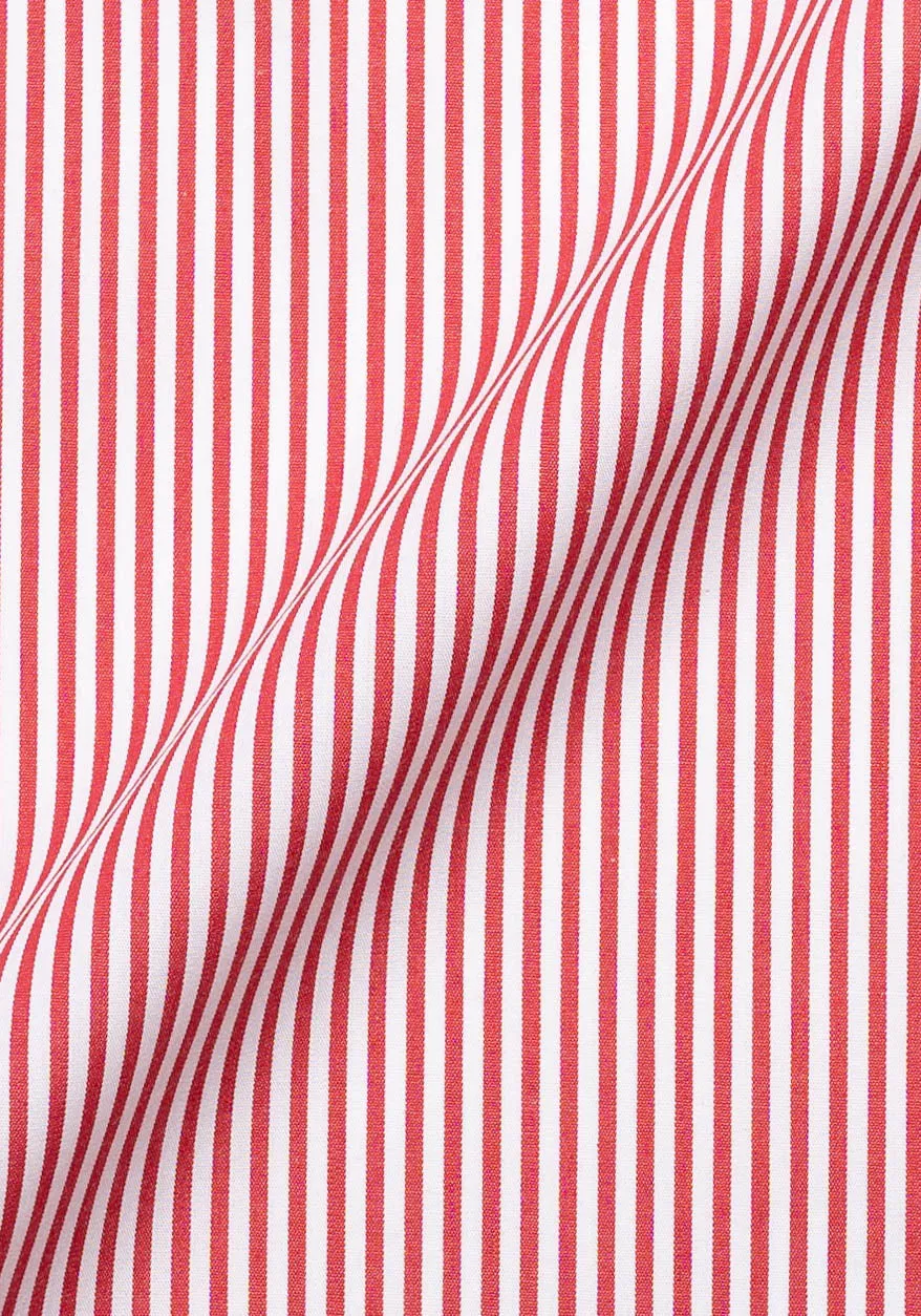 Red Narrow Stripes Shirt sold by Brisk Shirts product image thumbnail 4