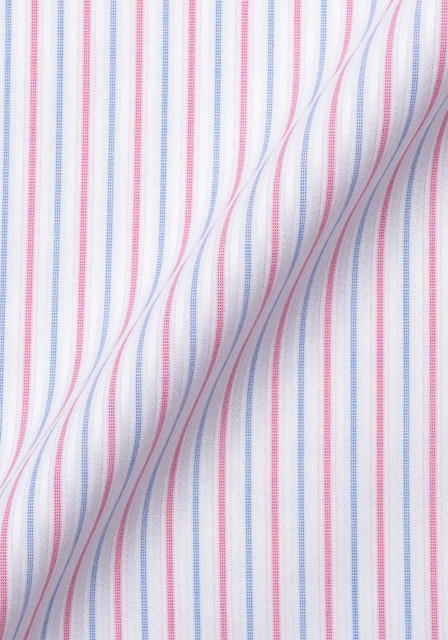 Blue Pink Glossy Stripes sold by Brisk Shirts