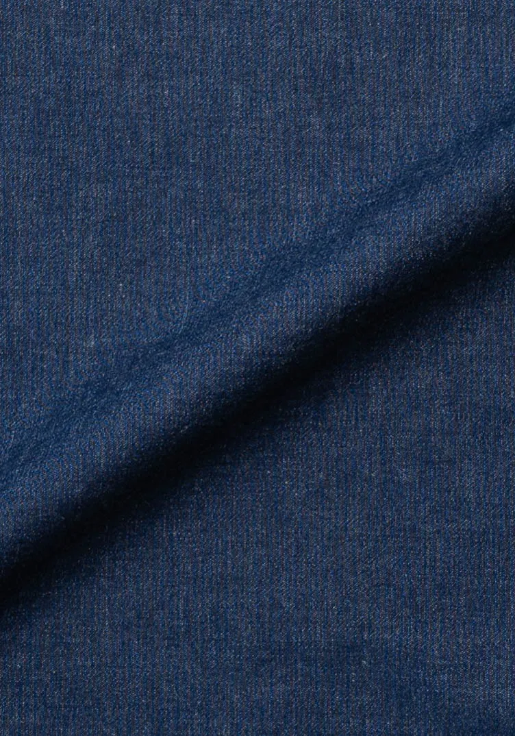 Denim Dark Indigo Wash Shirt - Cutaway Extreme Collar sold by Brisk Shirts product image thumbnail 5