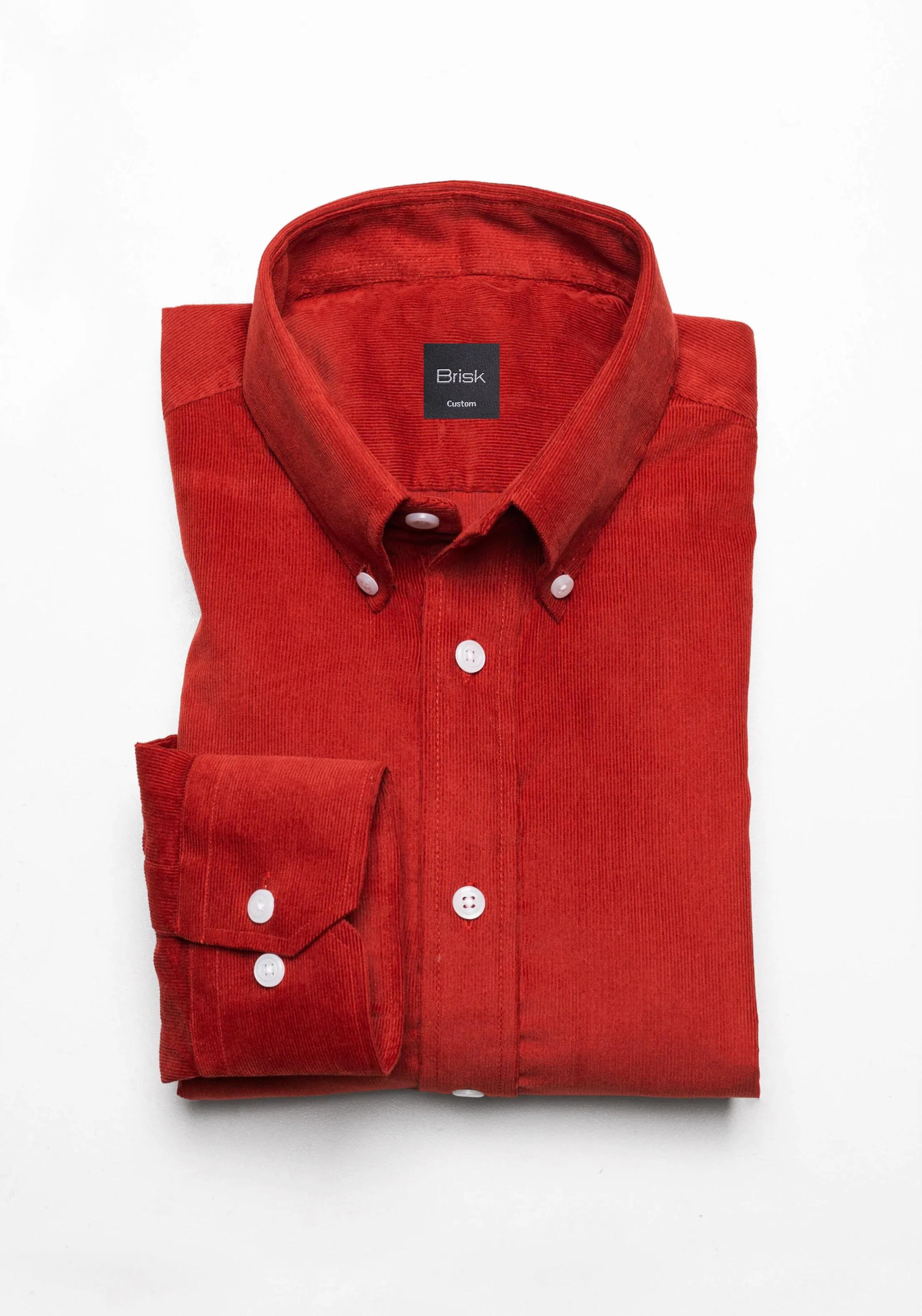 Red Wine Soft Corduroy Shirt - Button Down sold by Brisk Shirts