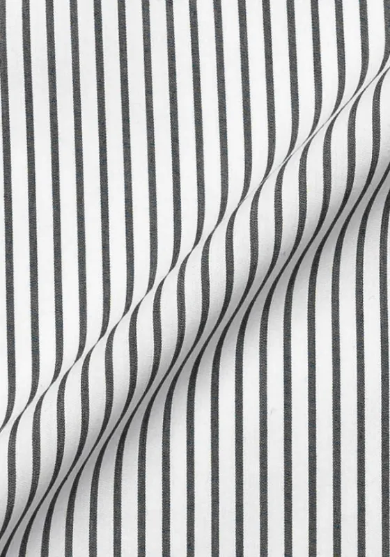 Black Comfort Stretch Stripes sold by Brisk Shirts