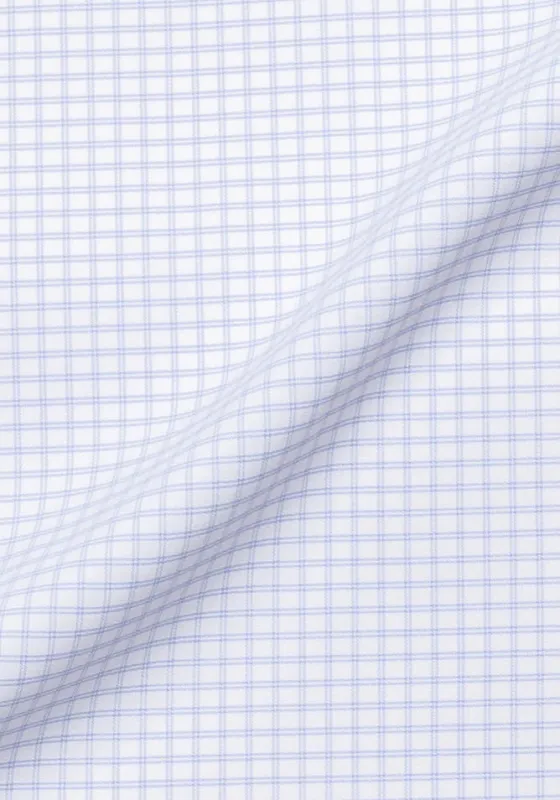 Sky Blue Grid Performance Stretch - Wrinkle Free sold by Brisk Shirts