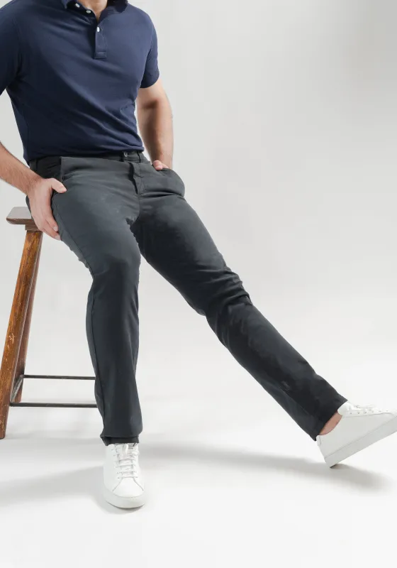 Dark Grey UltraFlex Slim Fit Chino sold by Brisk Shirts