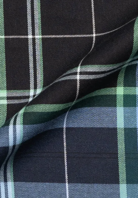 Black Blue Green Plaid Lightweight Flannel sold by Brisk Shirts
