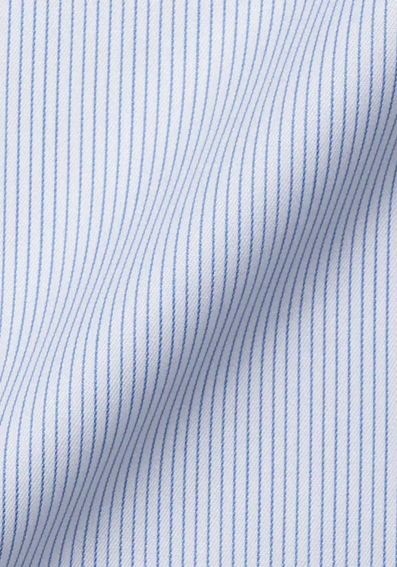 Blue Twill Pencil Stripes Shirt - Wrinkle Resistant sold by Brisk Shirts product image thumbnail 4