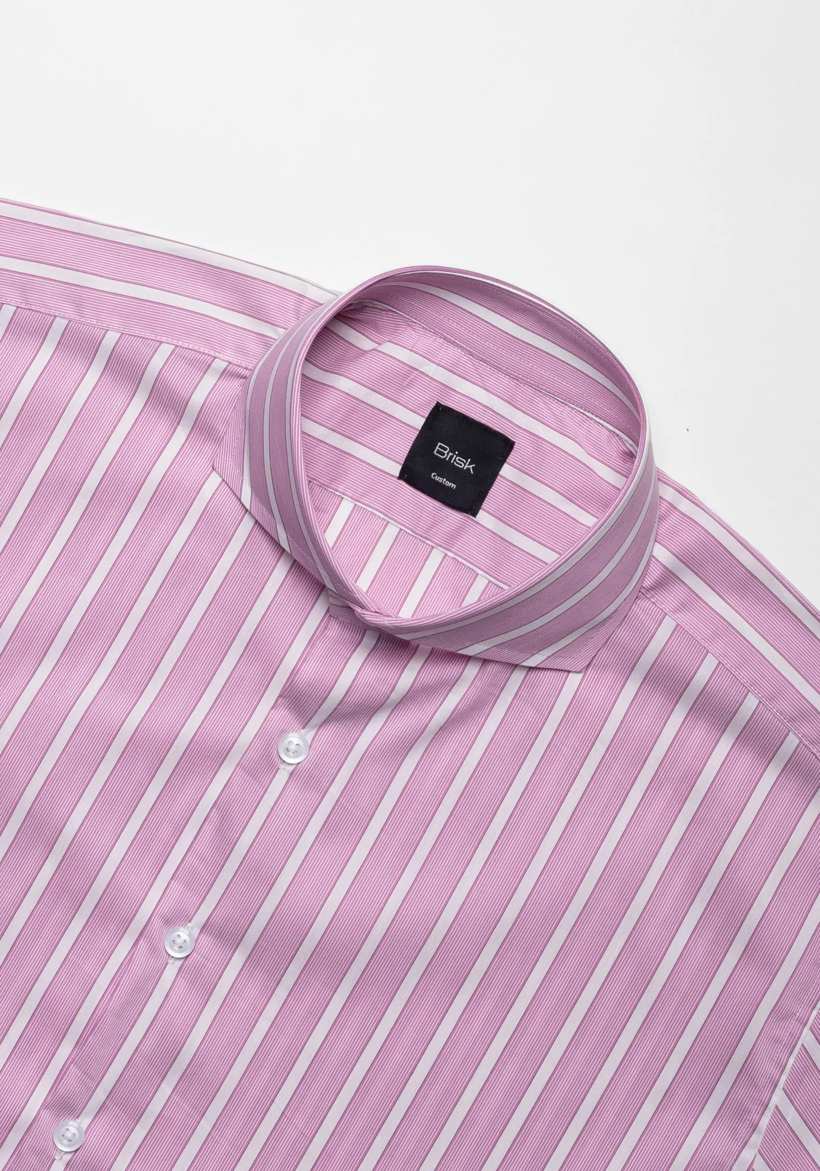 Magenta Lightweight Bold Performance Stretch Stripes Shirt sold by Brisk Shirts product image thumbnail 2