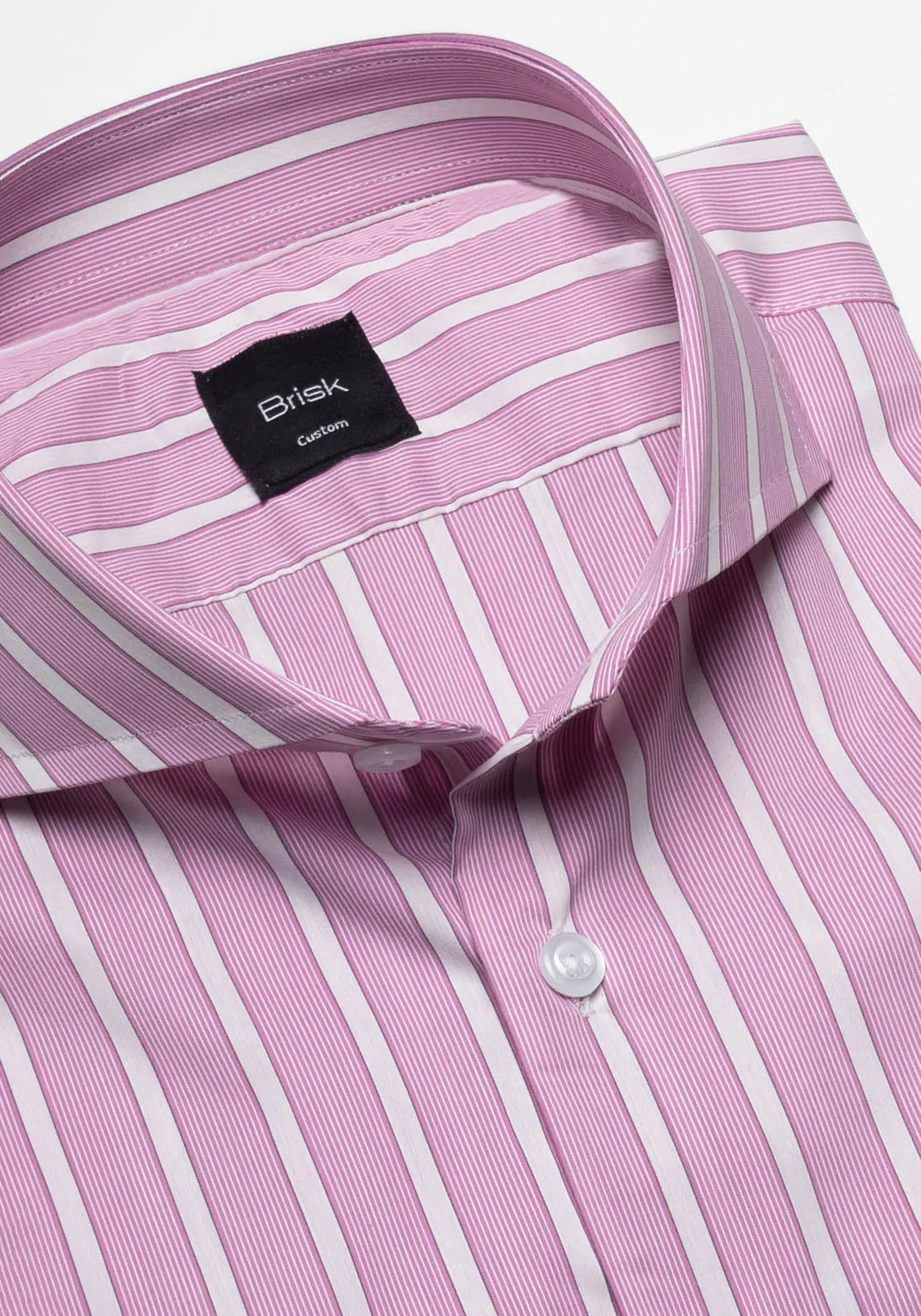 Magenta Lightweight Bold Performance Stretch Stripes Shirt sold by Brisk Shirts product image thumbnail 3