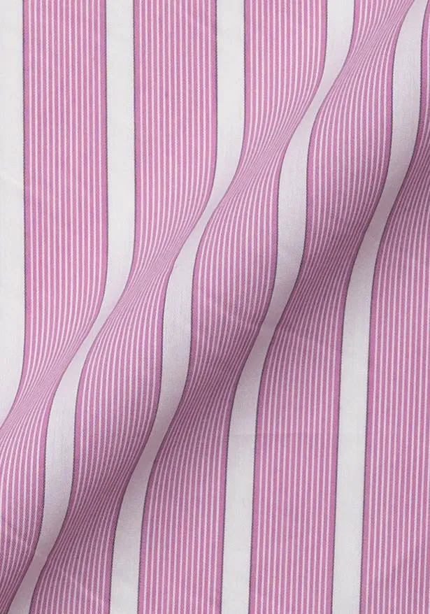 Magenta Lightweight Bold Performance Stretch Stripes Shirt sold by Brisk Shirts product image thumbnail 4