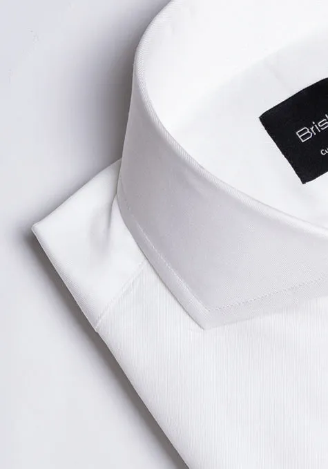 Egyptian White Twill Shirt - Extreme Collar Unused Sample sold by Brisk Shirts product image thumbnail 4