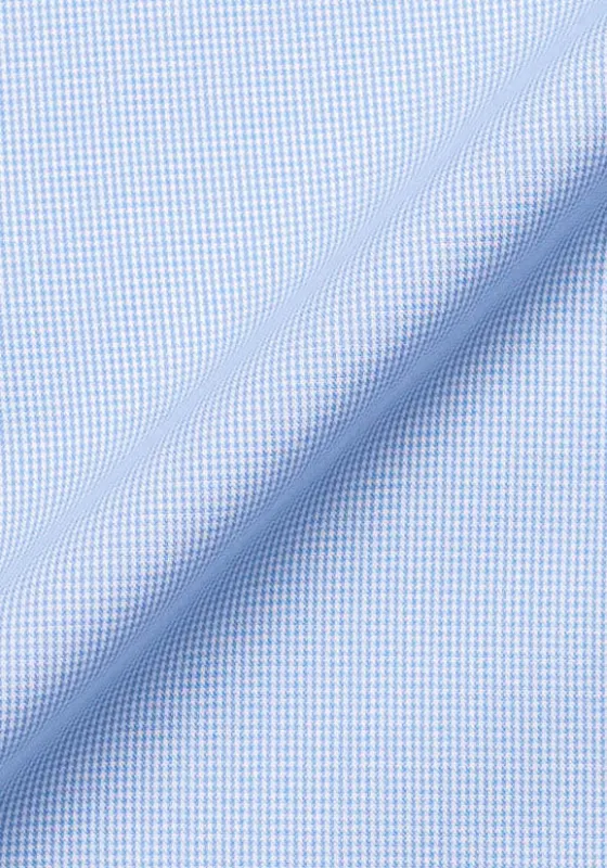 Soft Blue Micro Houndstooth Shirt Unused Sample sold by Brisk Shirts