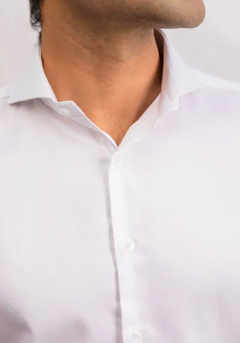 Egyptian White Twill Shirt - French Cuffs Unused Sample sold by Brisk Shirts product image thumbnail 3