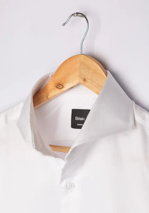 Egyptian White Twill Shirt - French Cuffs Unused Sample sold by Brisk Shirts product image thumbnail 2