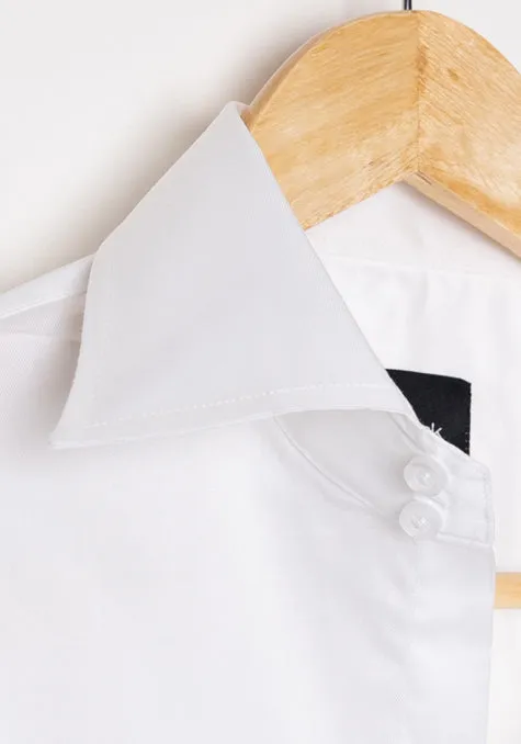 Egyptian White Twill Classic High Collar - French Cuffs Unused Sample sold by Brisk Shirts product image thumbnail 3
