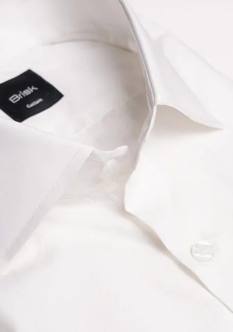 Egyptian White 60's Poplin Shirt - Classic Collar Unused Sample sold by Brisk Shirts product image thumbnail 2
