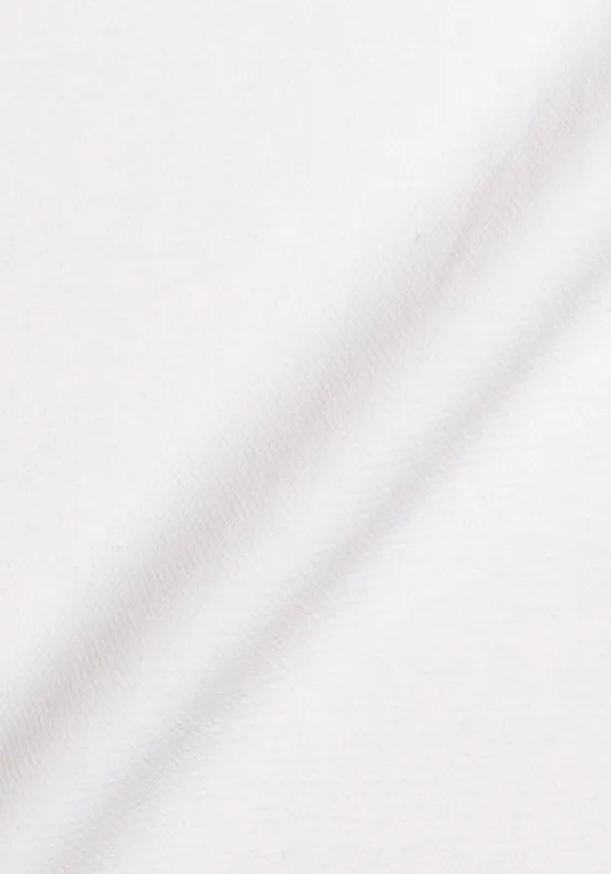 Water-Repellent Pearl White Structured - Four Way Performance Stretch - Wrinkle-Free Unused Sample made by Brisk Shirts