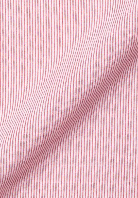 Red Pinstripes Seersucker made by Brisk Shirts