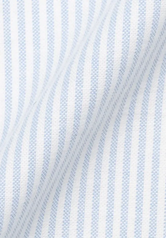 Soft Blue Oxford Stripes Unused Sample made by Brisk Shirts