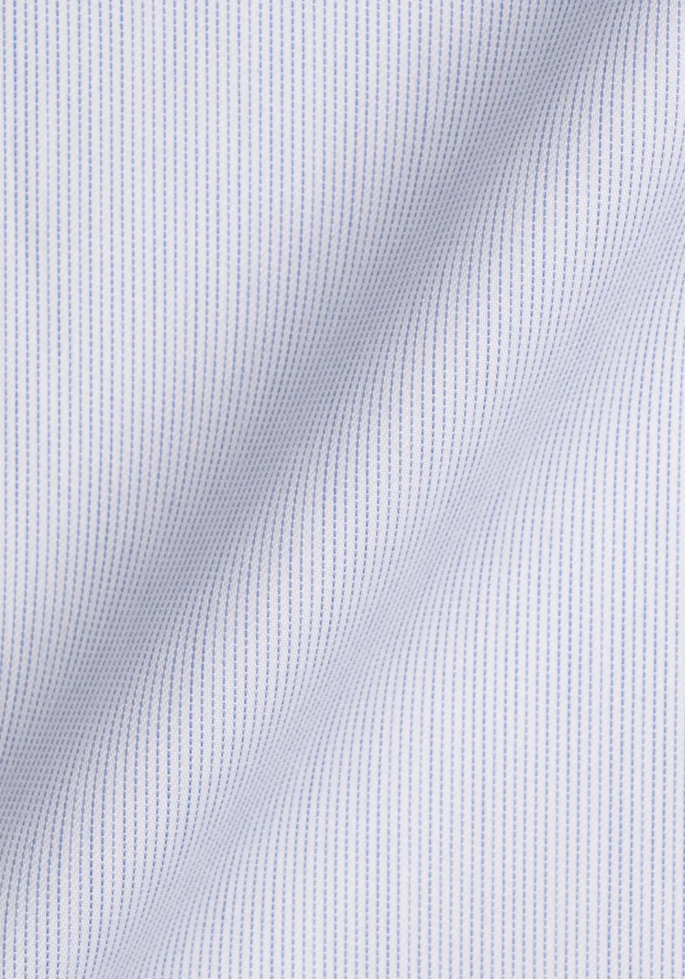 Soft Blue Pinstripes Pima Cotton Shirt - White Cutaway Extreme Collar Unused Sample sold by Brisk Shirts product image thumbnail 4