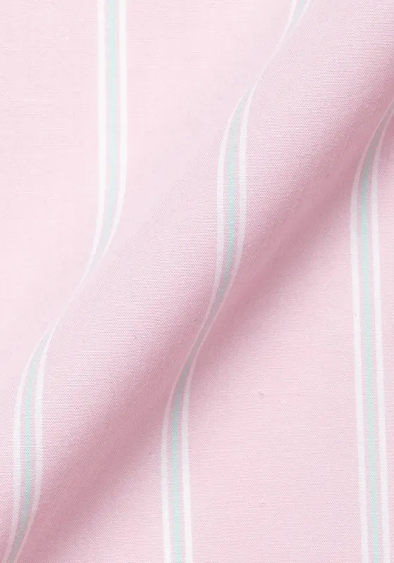Fine Pink Bold Wide Stripes Unused Sample made by Brisk Shirts