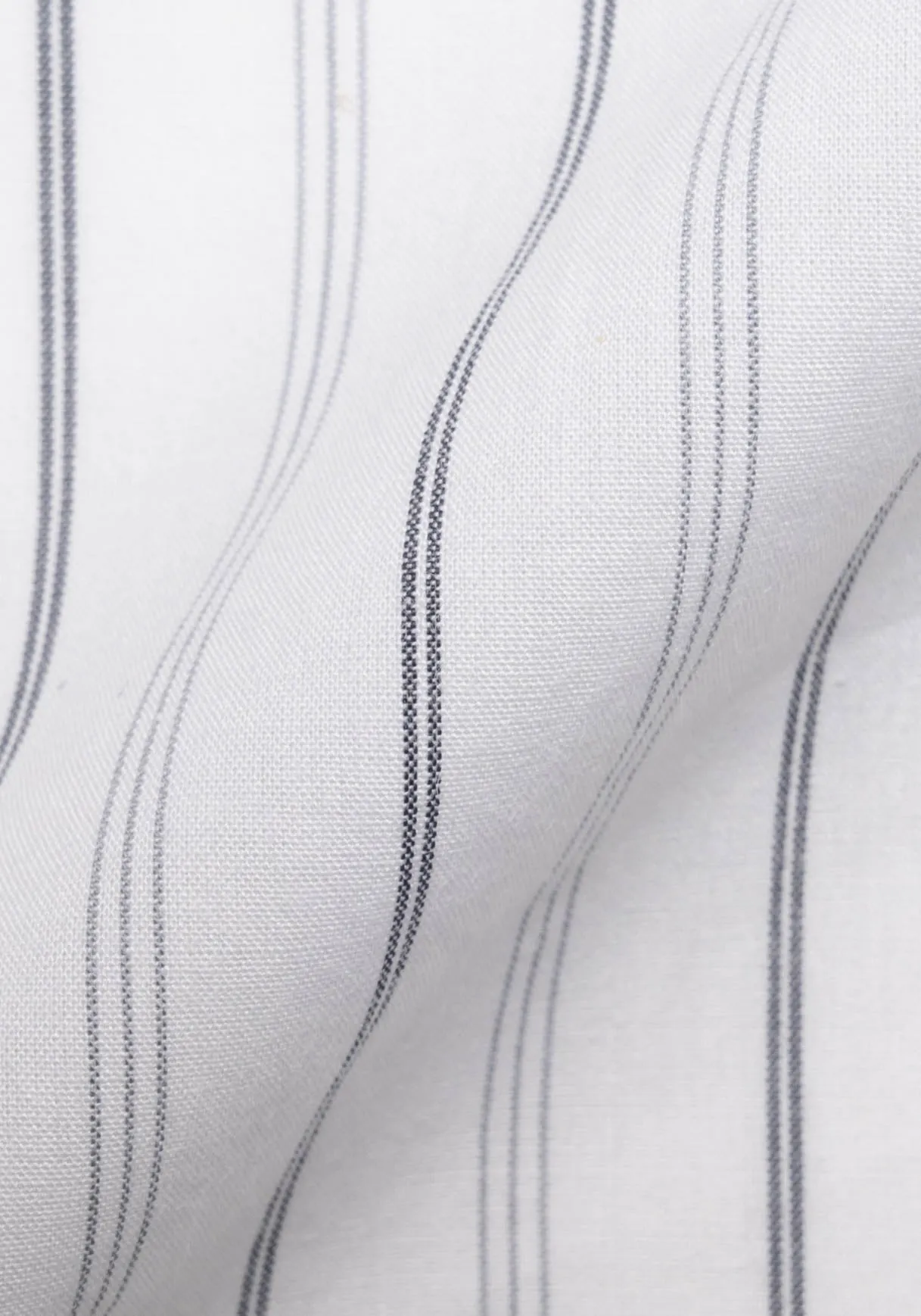 Grey On White Heavy Stretch Stripes Shirt-Easy Care sold by Brisk Shirts product image thumbnail 5