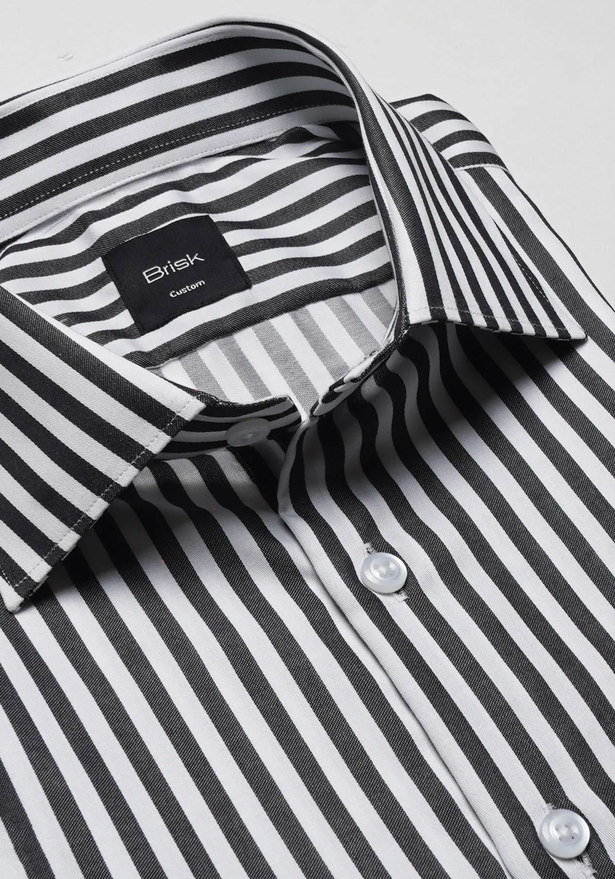 Black Bengal Stripes Shirt - Wrinkle Free sold by Brisk Shirts product image thumbnail 2